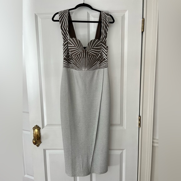 Michel Laperle silver dress size 6 - Picture 3 of 9
